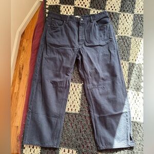 Madewell Navy Darted Barrell Jeans